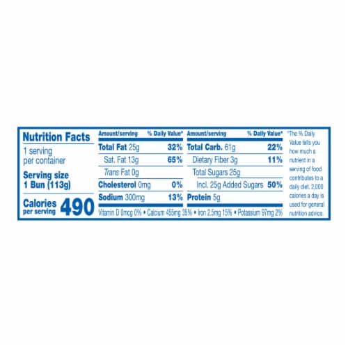 HOSTESS Jumbo Iced Honey Bun, Single Serve Perspective: left
