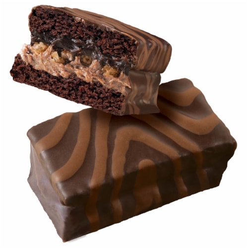 HOSTESS Chocolate KAZBARS Creamy and Crunchy Layer Bar, Individually Wrapped Perspective: left