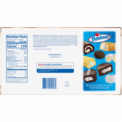 HOSTESS Limited Edition Chocolate CupCakes, 8 Count 12.7 oz Perspective: left