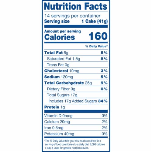 Hostess Coffee Cakes, Cinnamon Streusel Snack Cakes Perspective: left