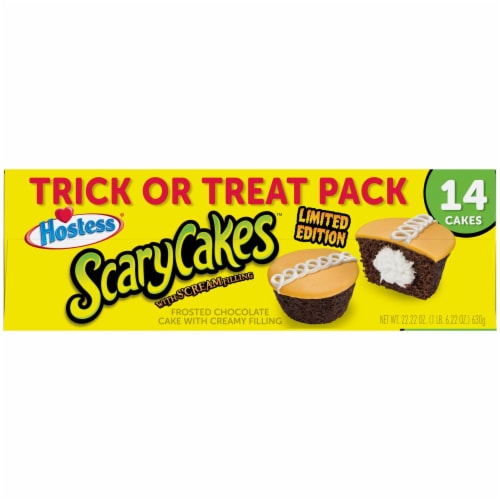 HOSTESS ScaryCakes, Halloween Cupcakes, Trick or Treat Pack Perspective: left