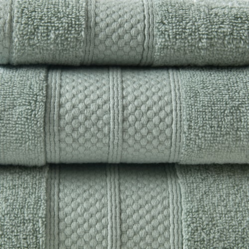 Modavari Turkish Hand Towel - Sage Perspective: left