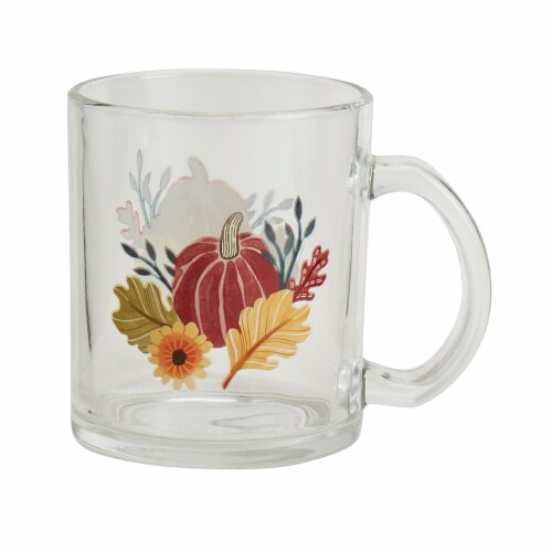 Holiday Home Glass Coffee Mug Assortment Perspective: left