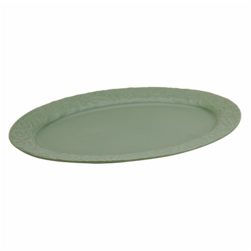 Sewing Down South Oval Serve Platter Perspective: left