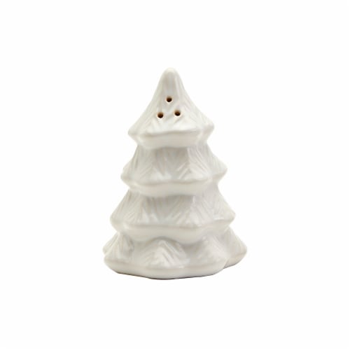 Holiday Home Tree Salt and Pepper Shaker Set Perspective: left