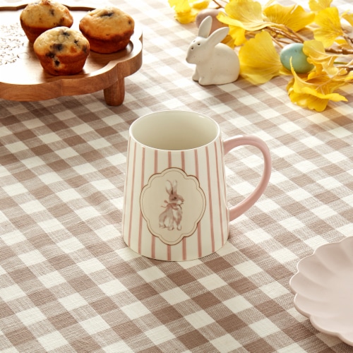 Sewing Down South Ceramic Mug - Bunny Perspective: left