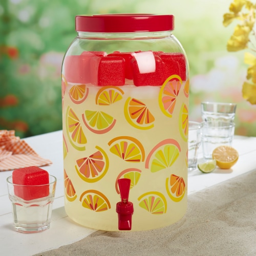 Everyday Living Drink Dispenser with Ice Cubes – Citrus Perspective: left