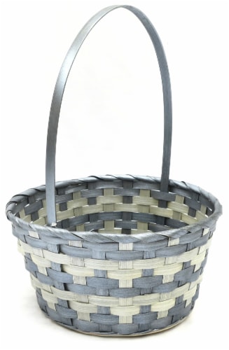 Holiday Home Easter Two Tone Basket- Charcoal Perspective: left