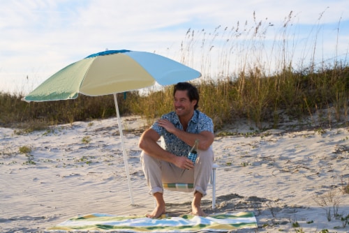 SDS for HD Designs Outdoors Beach Umbrella - Beach Ball Perspective: left