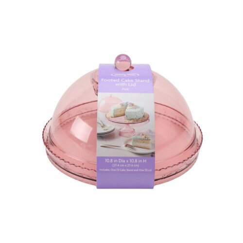 Holiday Home® Easter Acrylic Cake Stand - Pink Perspective: left