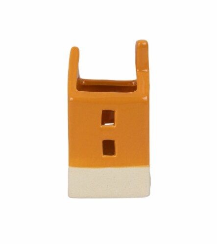 Holiday Home Harvest Yellow Dolomite House Thanksgiving Fall Table Decor Perspective: left