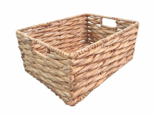 HD Designs Rectangular Water Hyacinth Basket - S Perspective: left
