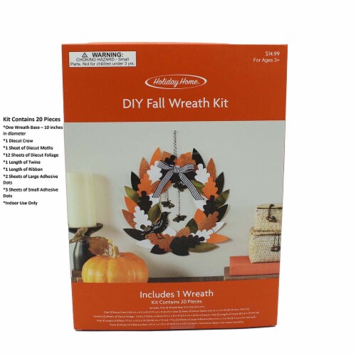 Holiday Home® DIY Fall Wreath Kit Perspective: left