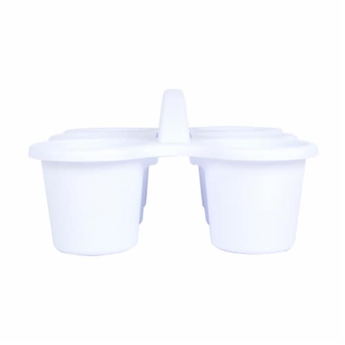 OfficeWorks 6 Cup Caddy - White Perspective: left