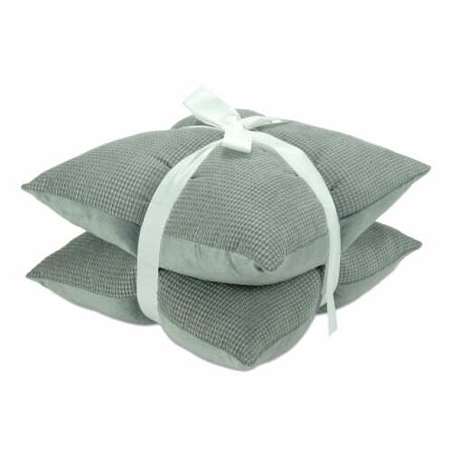 HD Designs 2 Pack Textured Woven Decor Pillow - Dark Gray Perspective: left