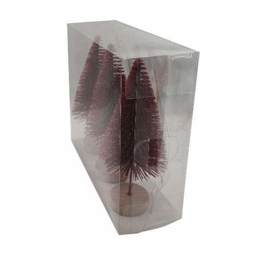 Holiday Home Bottle Brush Trees - Red Perspective: left
