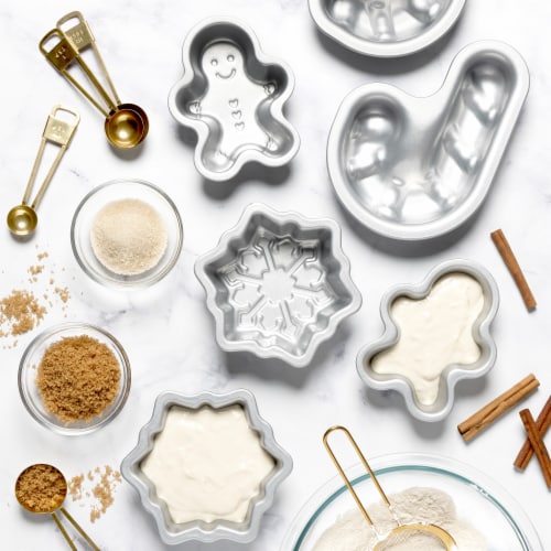 Holiday Home Metal Mini Bakeware Pans - Candy Cane Perspective: left