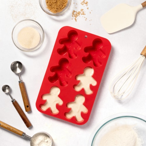 Holiday Home Silicone Bakeware Pan - Gingerbread Perspective: left