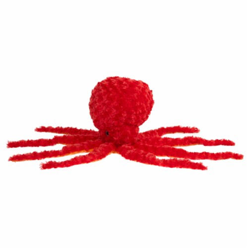 Holiday Home 26.5 Inch Orange Octopus Plush Perspective: left