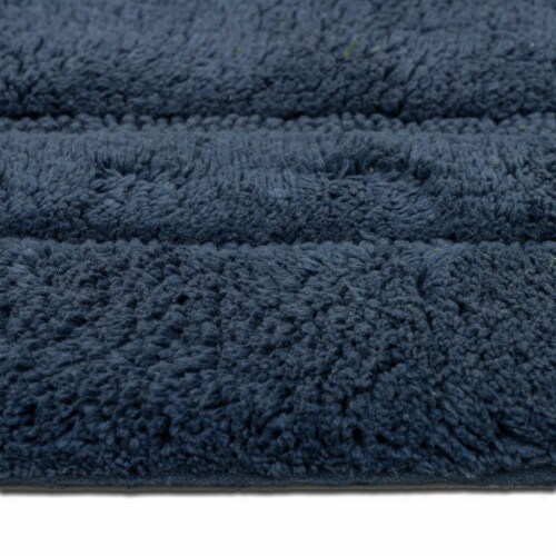 Modavari Turkish Bath Mat - Mood Indigo Perspective: left