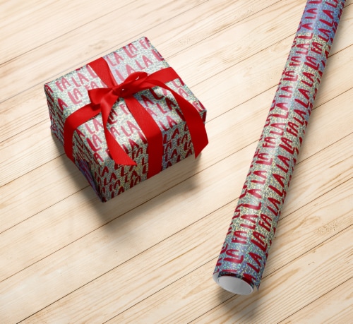 Holiday Home Fa La La Gift Wrap Perspective: left