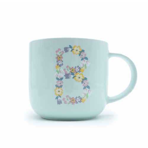 Holiday Home® Easter Blue Easter Monogram Mug Perspective: left