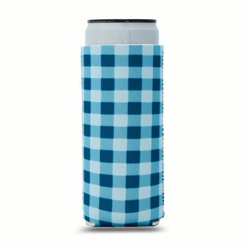 SDS for HD Designs Gingham Slim Can Koozies Perspective: left