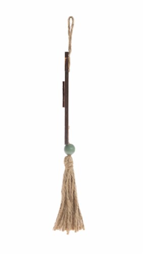 Holiday Home Harvest Wooden Pumpkin Fall Hanging Decor Perspective: left