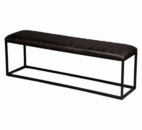 Modavari Pearson Leather Bench Perspective: left