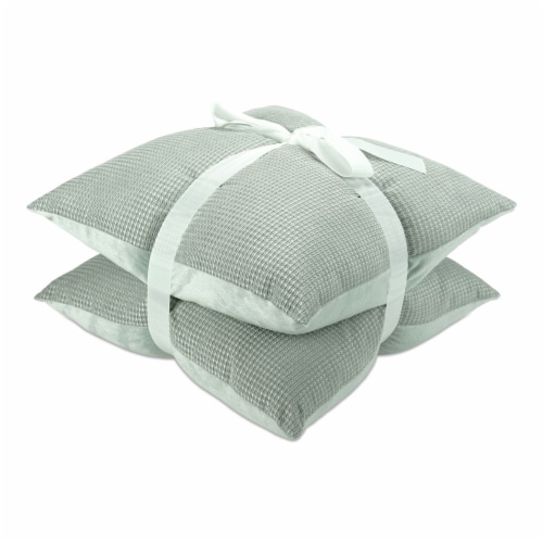 HD Designs 2 Pack Textured Woven Decor Pillow - Light Gray Perspective: left