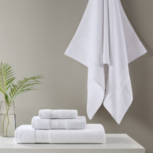 Modavari Home Fashions Turkish Washcloth - White Perspective: left
