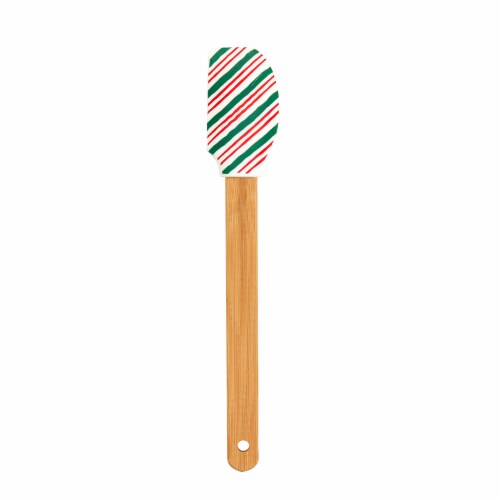 Holiday Home Two-Piece Ceramic Baker and Spatula Set Perspective: left