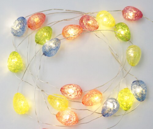 Holiday Home Easter Cracked Egg String Lights Perspective: left