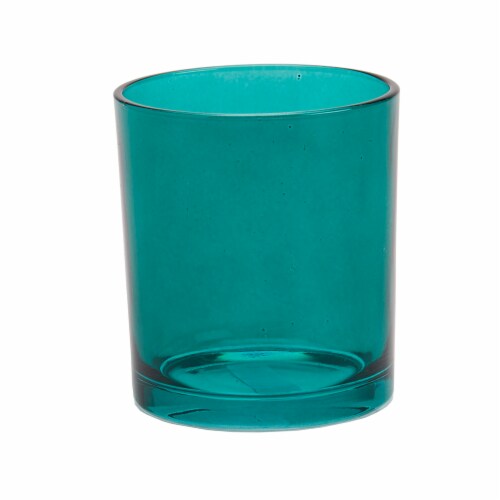 Holiday Home Snowflake and Green Tint Drinking Cup Perspective: left