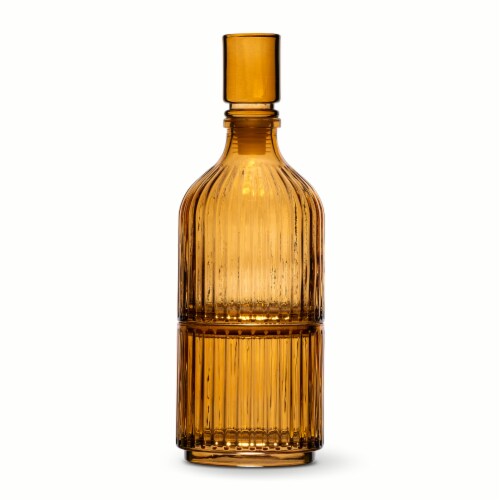 SDS for HD Designs Ribbed Glass Decanter Set - Amber Perspective: left