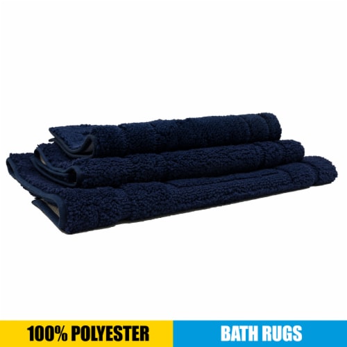 HD Designs Mohawk Home Bath Rug - Medieval Blue Perspective: left