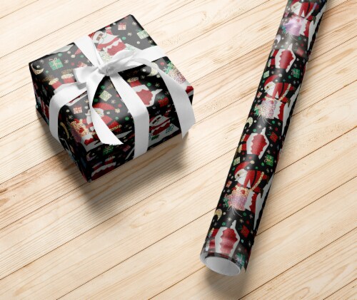 Holiday Home® 40 Inch Stuffed Santa Girt Wrap Roll Perspective: left