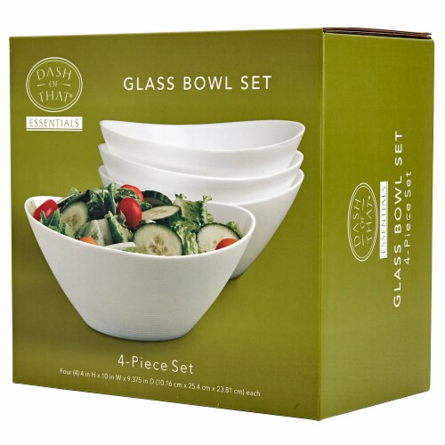 Dash of That Essentials Opal Glass Side Dish Set Perspective: left