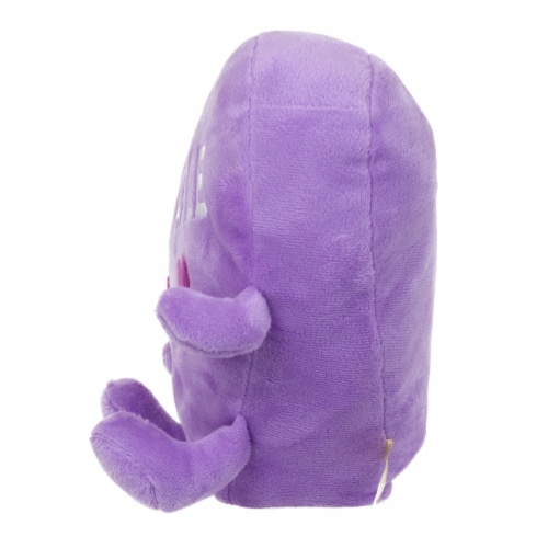 Holiday Home 9.5 Inch Purple Heart Plush Perspective: left