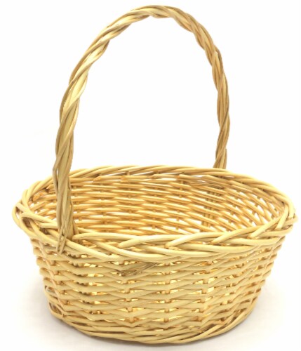 Holiday Home Easter Split Willow Basket - Natural Perspective: left