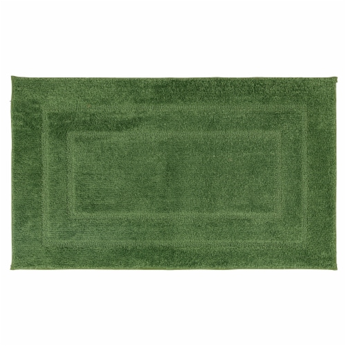 HD Designs Signature Bath Mat - Dark Green Perspective: left