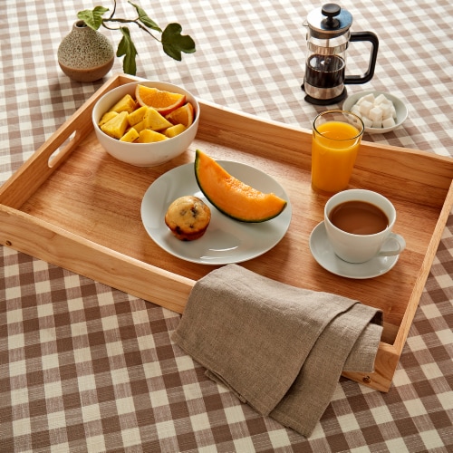 Sewing Down South for HD Designs Rubberwood Breakfast Tray Perspective: left