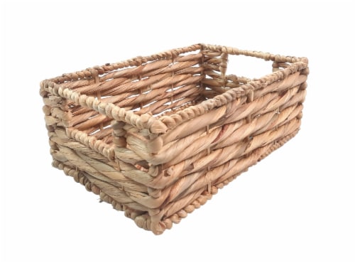 HD Designs Rectangular Water Hyacinth Basket - M Perspective: left