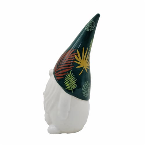 HD Designs Outdoors Gnome With Fern Hat Indoor/Outdoor Decoration Perspective: left