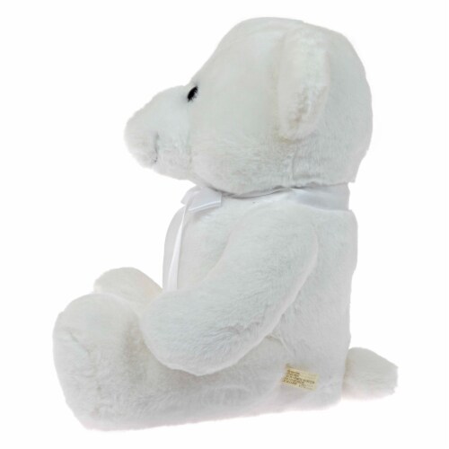 Holiday Home Teddy Bear Plush - White Perspective: left