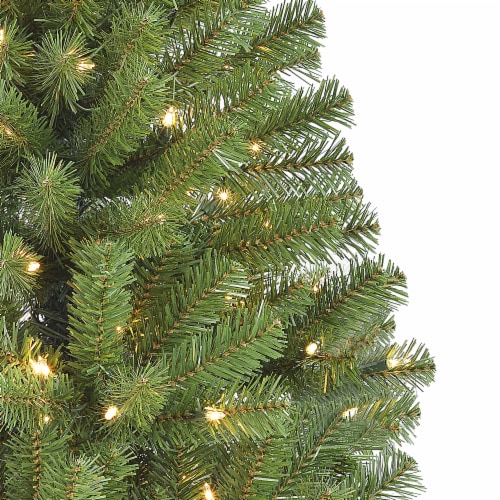 Holiday Home 4' Fir Pre-Lit Christmas Tree- Clear Lights Perspective: left
