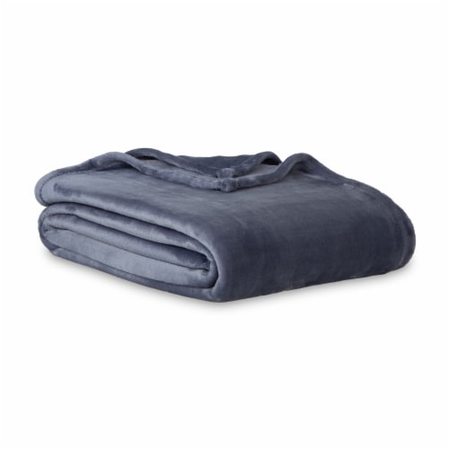 HD Designs® Microplush Blanket - Blue Perspective: left