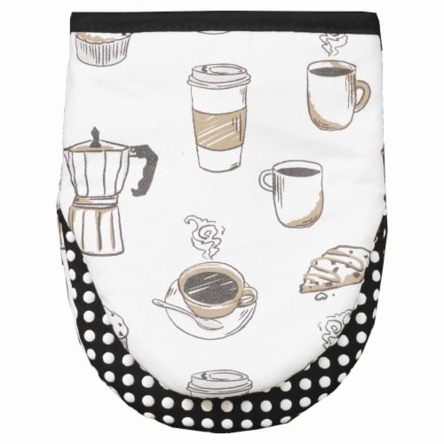 Everyday Living Grabber Oven Mitt - Coffee Perspective: left