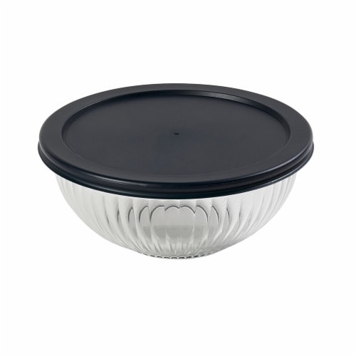 Dash of That Essentials 6 Piece Fluted Glass Bowls with Lids Set Perspective: left