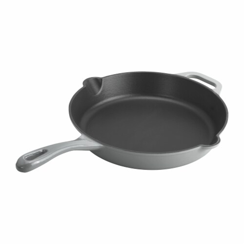 Dash of That® Skillet Enameled Cast Iron - Grey Perspective: left